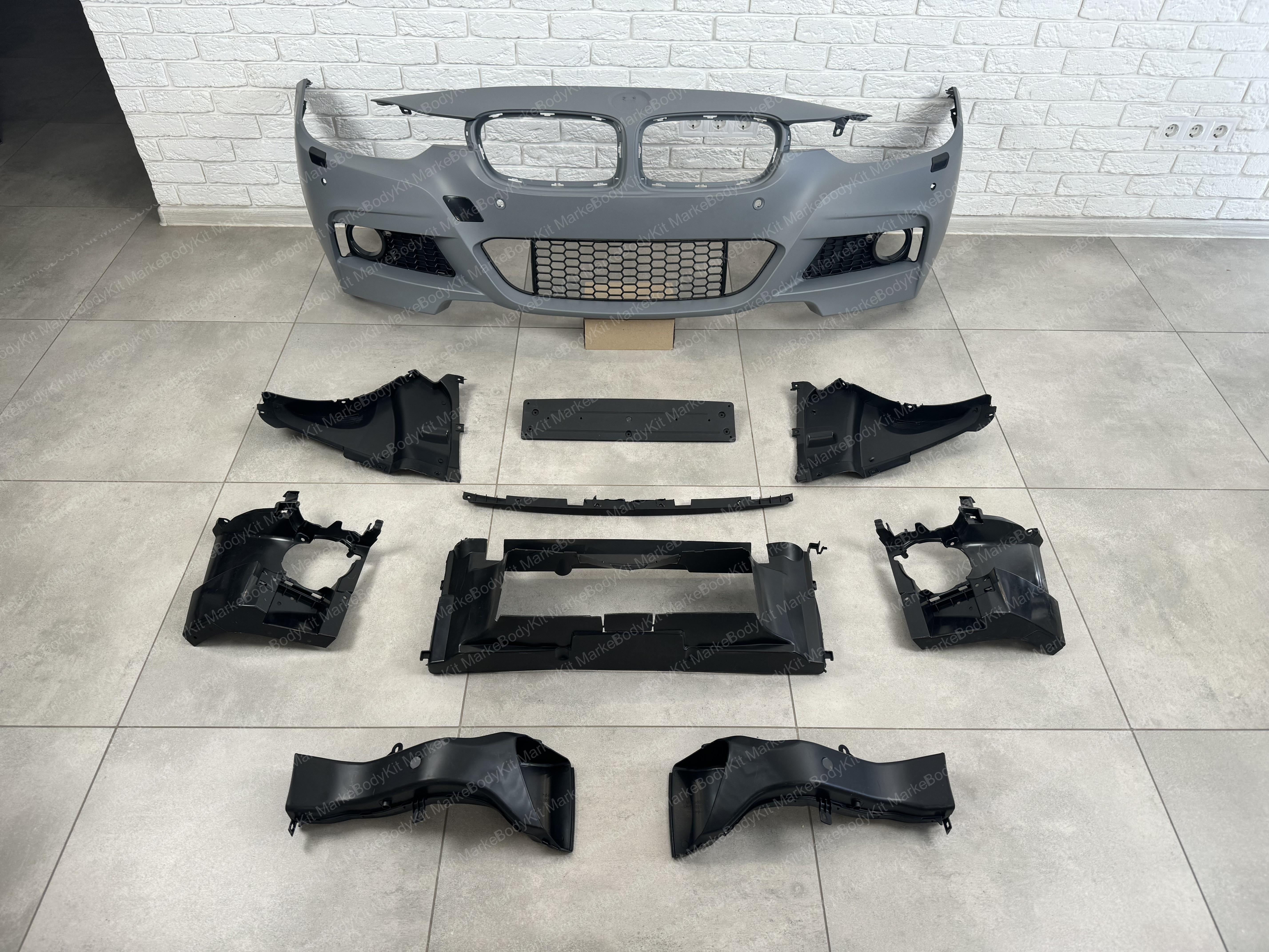 Комплект обвісу M Paket BMW 3 Series F30 2012-2018 (передній / задній бампер, пороги) ПІД ПАРКТРОННИКИ